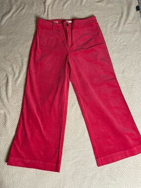 LOFT Red Boot Cut Pants
